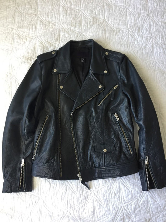 Classic leather motorcycle jacket LeathercareUSA.com