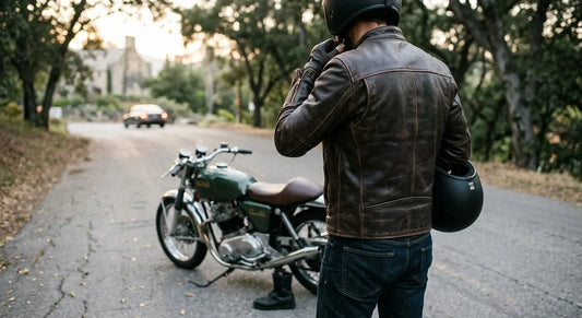 The leather care racer jacket is an iconic Wilsons Leather jacket.