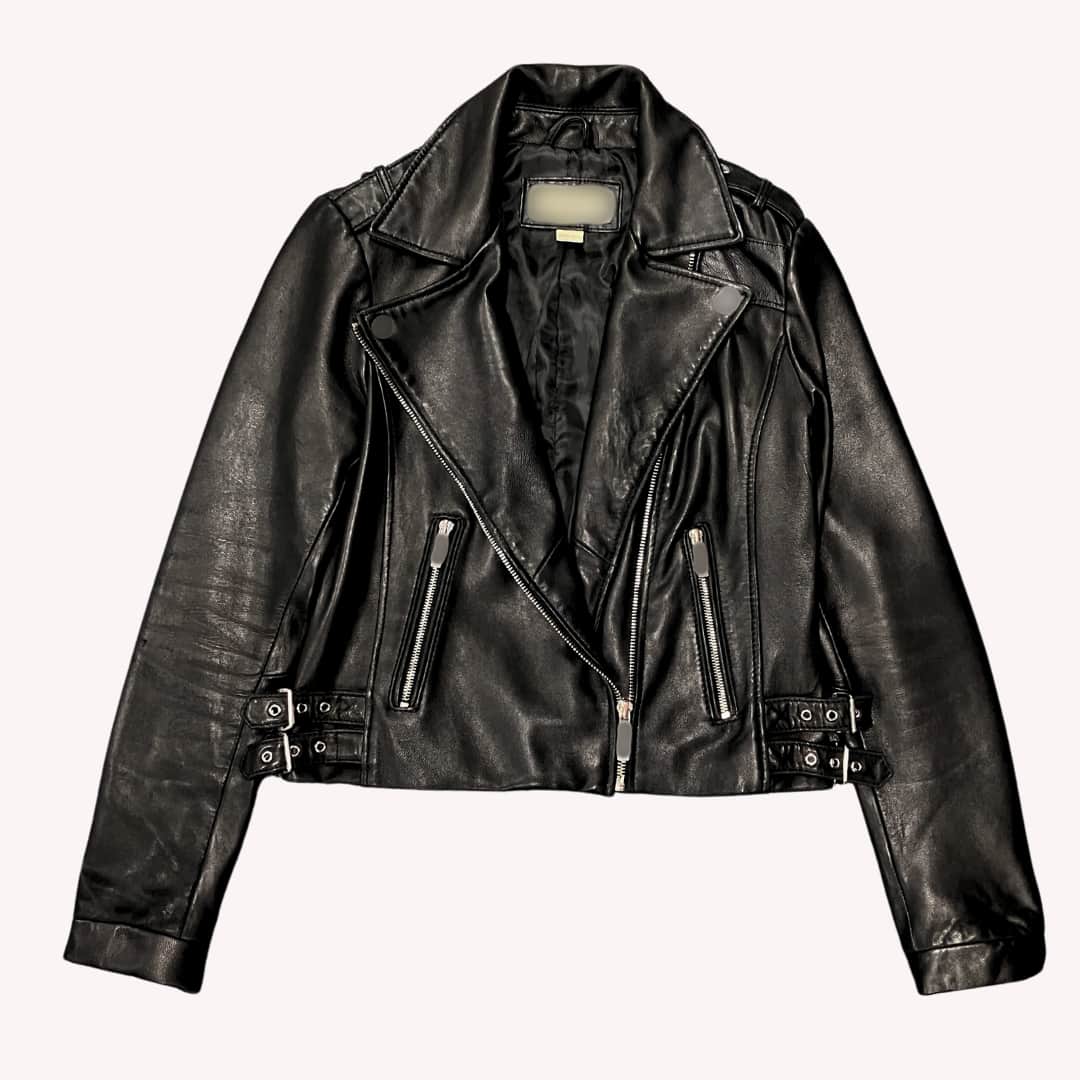 Black leather jacket cleaned at leathercareusa.com