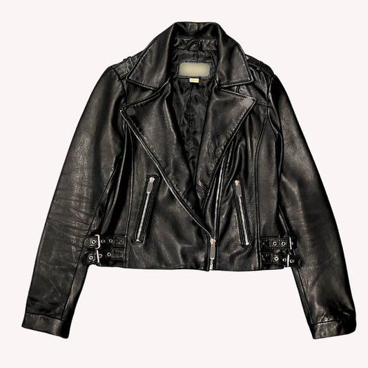 Black leather jacket cleaned at leathercareusa.com