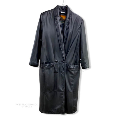 Black leather coat cleaned at leathercareusa.com
