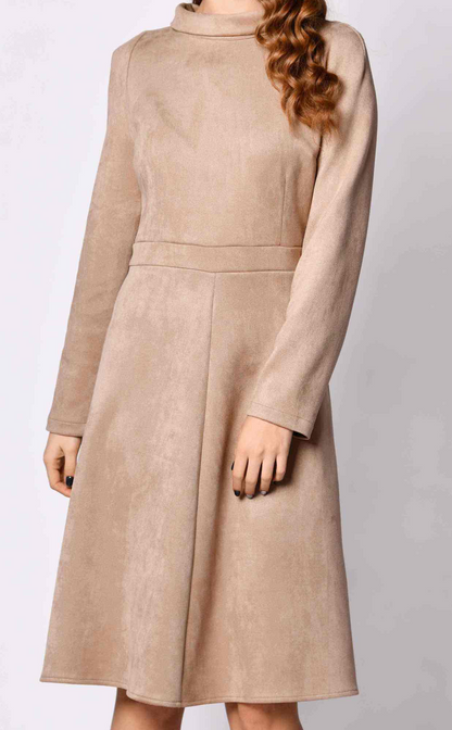 Suede Tan Dress Cleaning Services LeathercareUSA.com